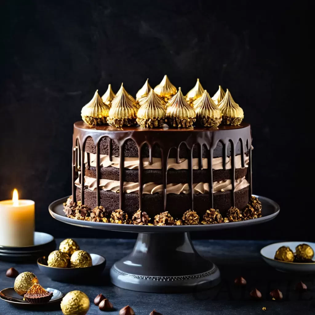 Tempting Ferrero Rocher Cake